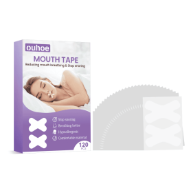 OUHOE Sleep Anti-Snoring Tape, Open Mouth Breathing Physical Expansion Pamper Sleep Anti-Snoring Patch