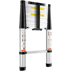 VEVOR Telescoping Ladder Aluminum Extension Step 12.5 Ft Multi Purpose Portable