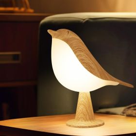 Bird Small Desk Lamp, Dimmer Kids Night Light for Bedroom