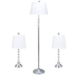 3-Piece Modern Home Bedroom Lamp Set