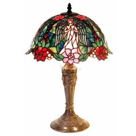 Tiffany-style Angel Table Lamp