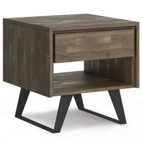 Lowry - End Table - Distressed Grey