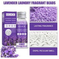 EELHOE Lavender Laundry Perfume Beads For Laundry Decontamination Cover Soft Long-lasting Perfume Beads