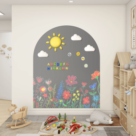 Arches Blackboard Wall Stickers Home Creative  Warm Message Board  Graffiti World Space Renovation (Option: Rock lime 118cm 90cm)