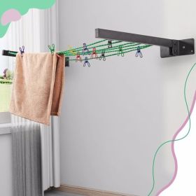 Wall Mounted Space Saving 360 Folding Clothes Hanger, Banned Temu, Not Shipped On Weekends (Color: Black)